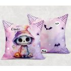 Névvel kérhető - Halloween Jack, a csontváz mintás párna