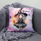 Névvel kérhető - Halloween Boszorkány mintás párna