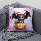 Névvel kérhető - Halloween Denevér mintás párna