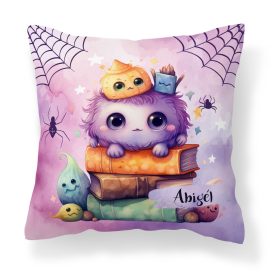 Névvel kérhető - Halloween Könyvmolyok mintás párna