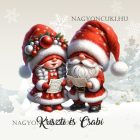 Névvel kérhető - Éneklő karácsonyi manók mintás párna