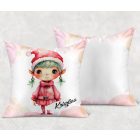 Kérd a neveddel - Tündéri zöld hajú krampusz mintás párna