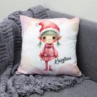 Kérd a neveddel - Tündéri zöld hajú krampusz mintás párna