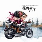 Névvel kérhető - Jó gurit - Motoros manó lány mintás párna