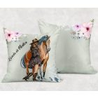 Kérd a neveddel - Szépséges lovas mintás párna