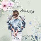 Kérd a neveddel - Anya és Kicsi Fiai mintás párna