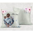 Kérd a neveddel - Anya és a Gyerekek mintás párna