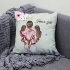 Kérd a neveddel - Anya és a Lánykái mintás párna