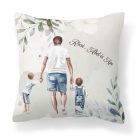 Kérd a neveddel - Apa és a fiúk mintás párna