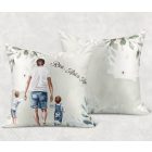 Kérd a neveddel - Apa és a fiúk mintás párna