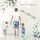 Kérd a neveddel - Apa és a fiúk mintás párna