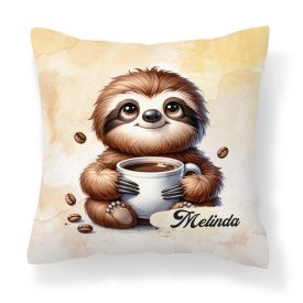 Névvel kérhető - Lazulós Kávés lajhár mintás párna