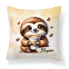   Névvel kérhető -Nagyon cuki Kávés lajhár mintás párna