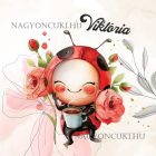 Névvel kérhető - Cuki kávézós katica mintás párna