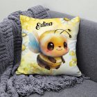 Névvel kérhető - Nagy méhecske mintás párna