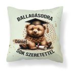 Névvel kérhető Maci mintás párna - 2025 évi Ballagásra