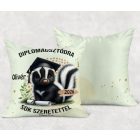 Névvel kérhető Borz mintás párna - 2026 évi Ballagásra