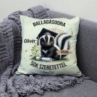 Névvel kérhető Borz mintás párna - 2026 évi Ballagásra