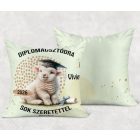 Névvel kérhető Bárány mintás párna - 2026 évi Ballagásra