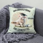 Névvel kérhető Bárány mintás párna - 2026 évi Ballagásra