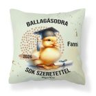 Névvel kérhető Kacsa mintás párna - 2026 évi Ballagásra