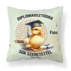 Névvel kérhető Kacsa mintás párna - 2026 évi Ballagásra