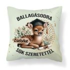 Névvel kérhető Szarvas mintás párna - 2025 évi Ballagásra