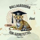 Névvel kérhető Leopárd mintás párna - 2026 évi Ballagásra