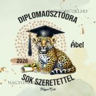 Névvel kérhető Leopárd mintás párna - 2026 évi Ballagásra