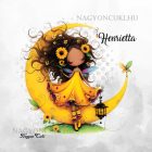 Névvel kérhető - Cuki Napraforgós tündérlány lámpással mintás párna