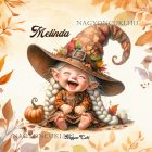 Névvel kérhető - Kacagó őszi manó lány mintás párna