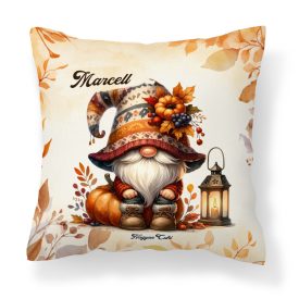 Névvel kérhető - Cuki őszi manó mintás párna