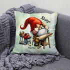 Névvel kérhető - Asztalos Ezermester manó mintás párna