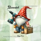 Névvel kérhető - Cuki Ezermester manó mintás párna