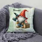 Névvel kérhető - Cuki Ezermester manó mintás párna