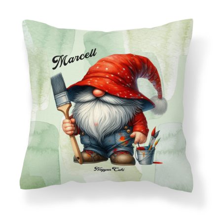 Névvel kérhető - Festő Ezermester manó mintás párna