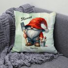 Névvel kérhető - Festő Ezermester manó mintás párna