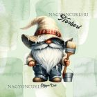 Névvel kérhető - Cuki Festő Ezermester manó mintás párna