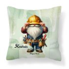 Névvel kérhető - Építész Ezermester manó mintás párna