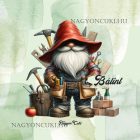 Névvel kérhető - A legjobb Ezermester manó mintás párna