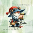 Névvel kérhető - Csavaros Ezermester manó mintás párna