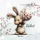 Névvel kérhető - Cuki karácsonyi nyuszi gömbbel mintás párna