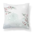 Névvel kérhető - Cuki karácsonyi mosómaci hógömbbel mintás párna