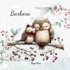 Névvel kérhető - Cuki karácsonyi baglyocskák mintás párna