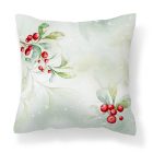 Névvel kérhető - Cuki karácsonyi őzike és a díszek mintás párna