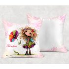 Névvel kérhető - Nagyon édes virág tündér mintás párna