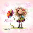 Névvel kérhető - Nagyon édes virág tündér mintás párna