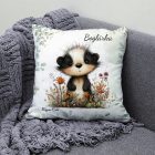 Névvel kérhető - Az éjszakák vándora, édes kis borz mintás párna