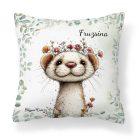 Névvel kérhető - Tündéri hermelin, a kecses felfedező mintás párna