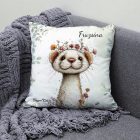 Névvel kérhető - Tündéri hermelin, a kecses felfedező mintás párna